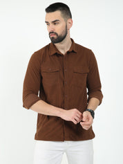 Vintage Brown Corduroy Shirt