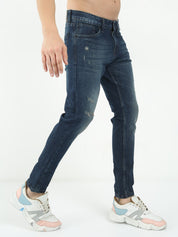 Commodore Blue Skinny Jeans for Men