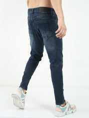 Commodore Blue Skinny Jeans for Men