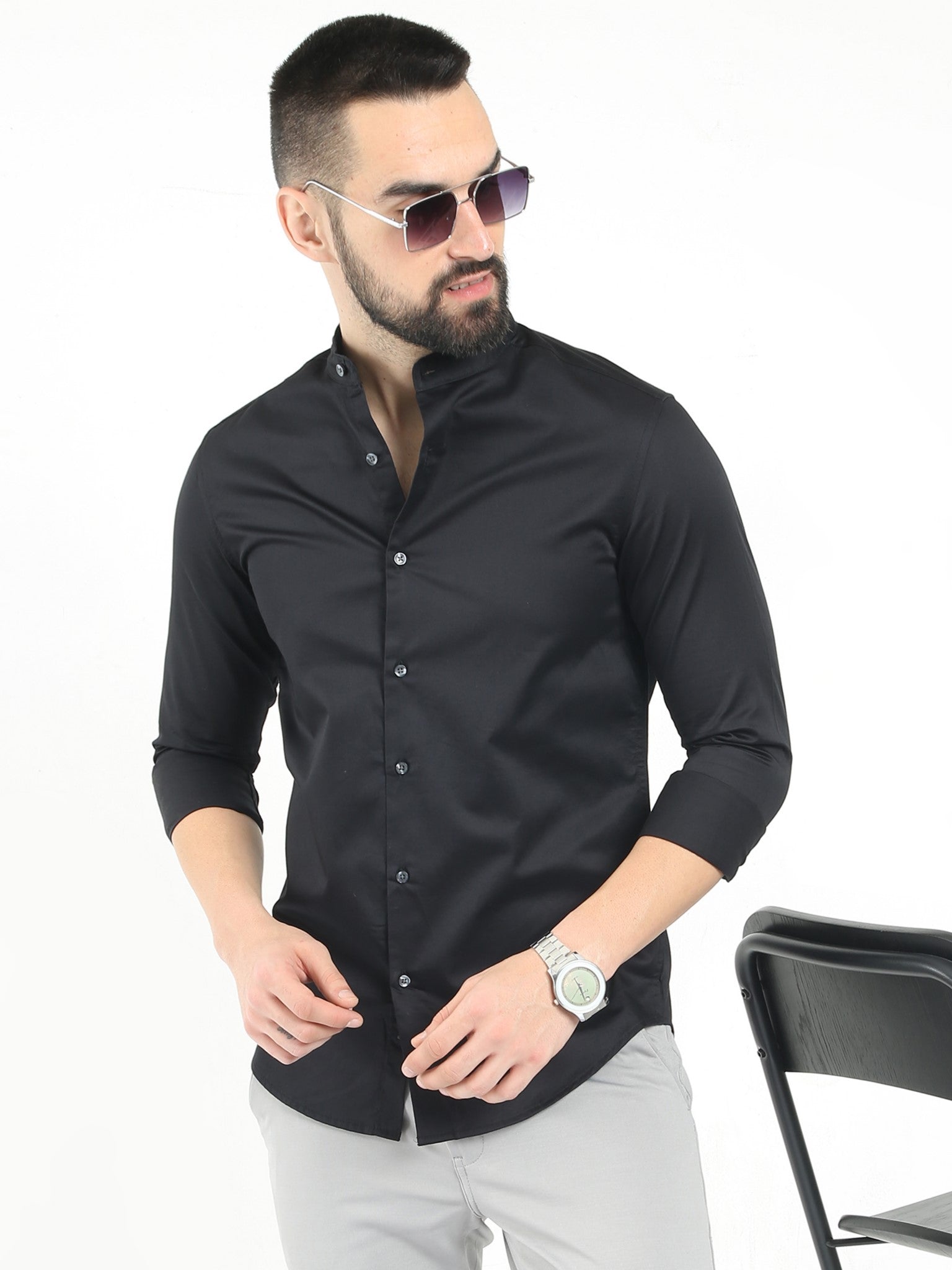 Marquis Black Shirt for Men