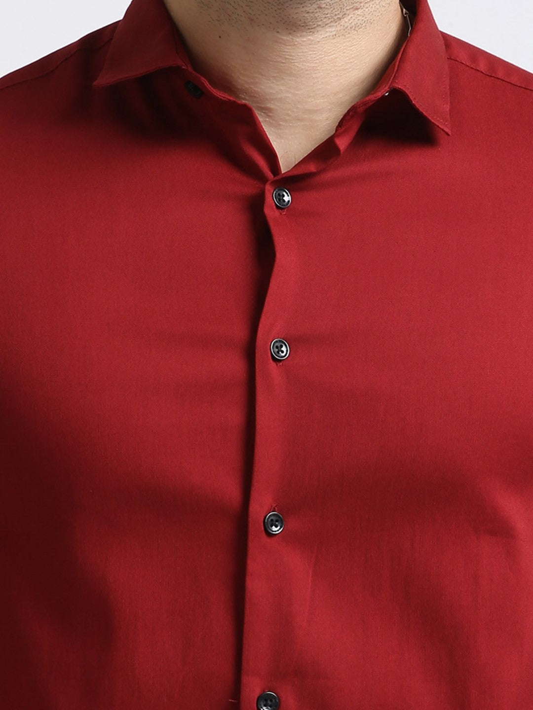 Saber Red Stretch Slim fit Shirt