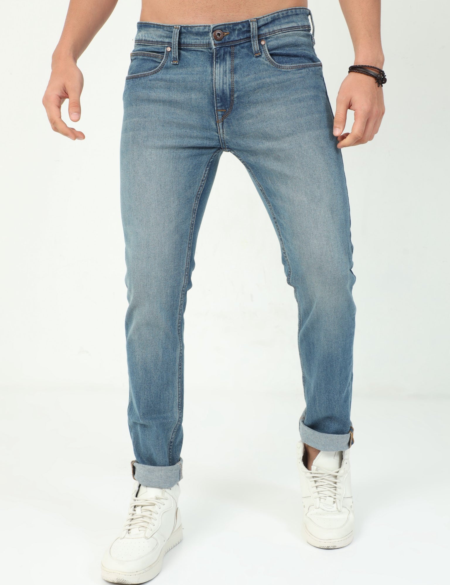 Lightblue Slim Fit Jeans for Men 