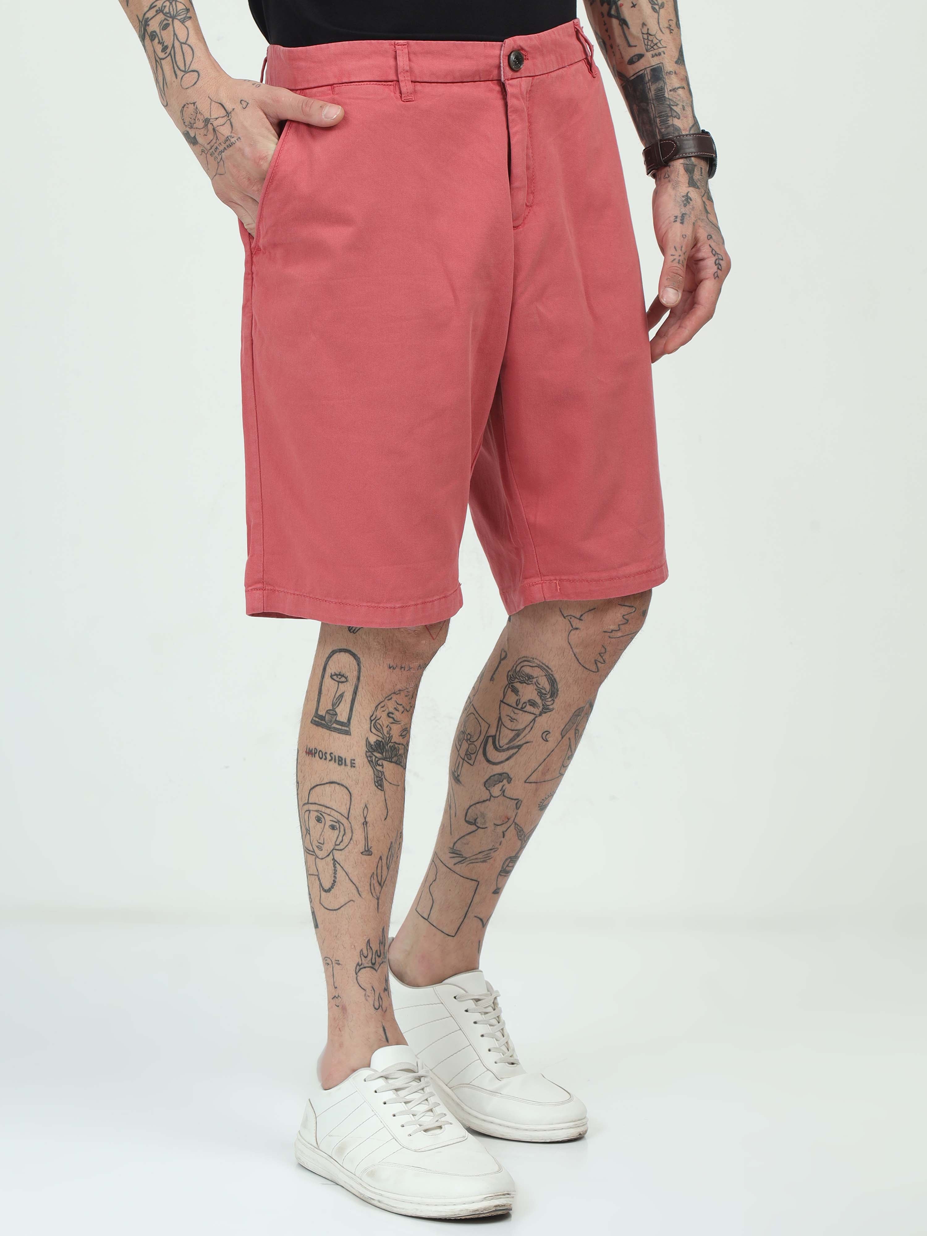 French Tomato Red Shorts