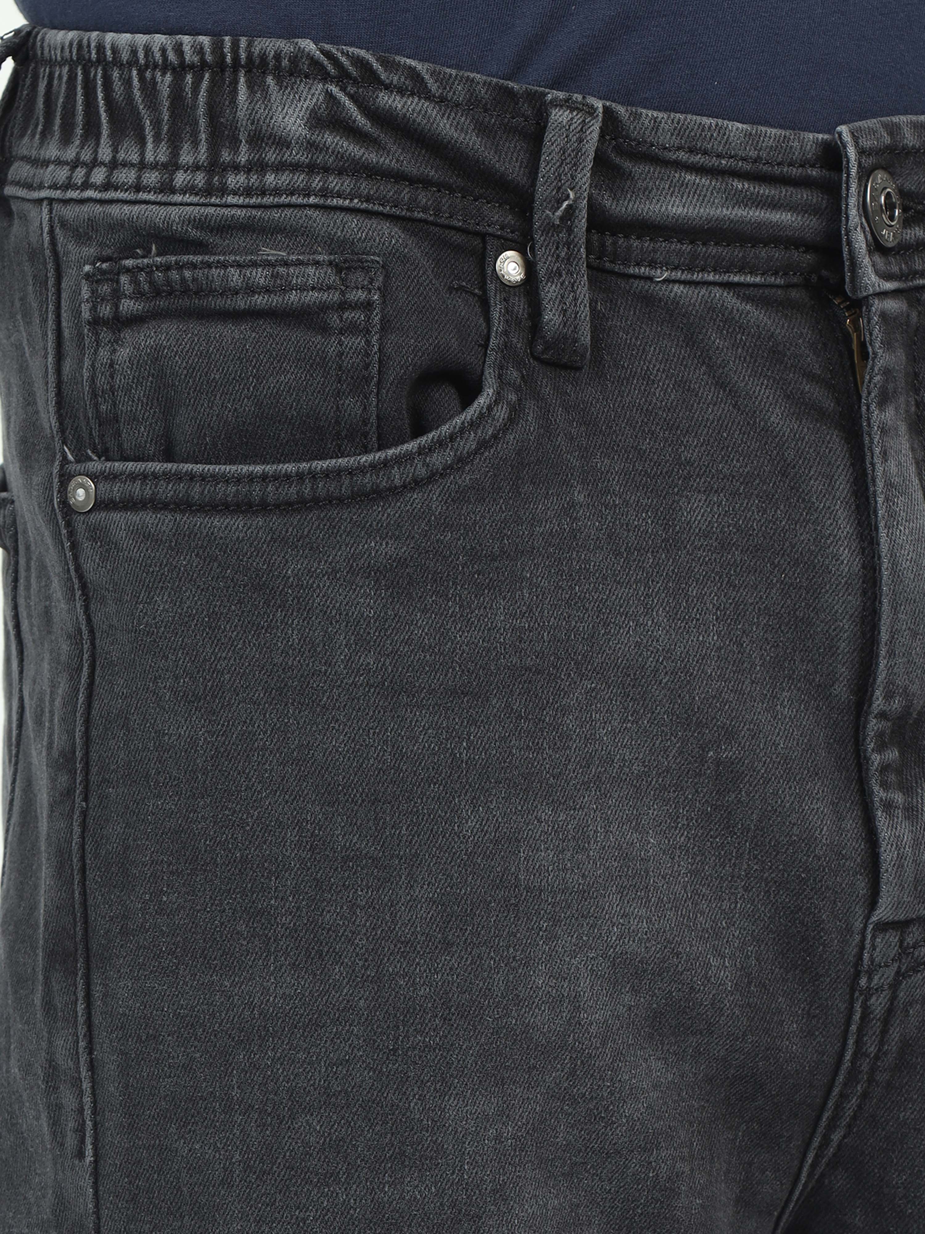 Dark Grey Slouchy Fit Jeans