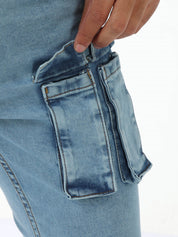Lul Worth Blue Cargo Jeans