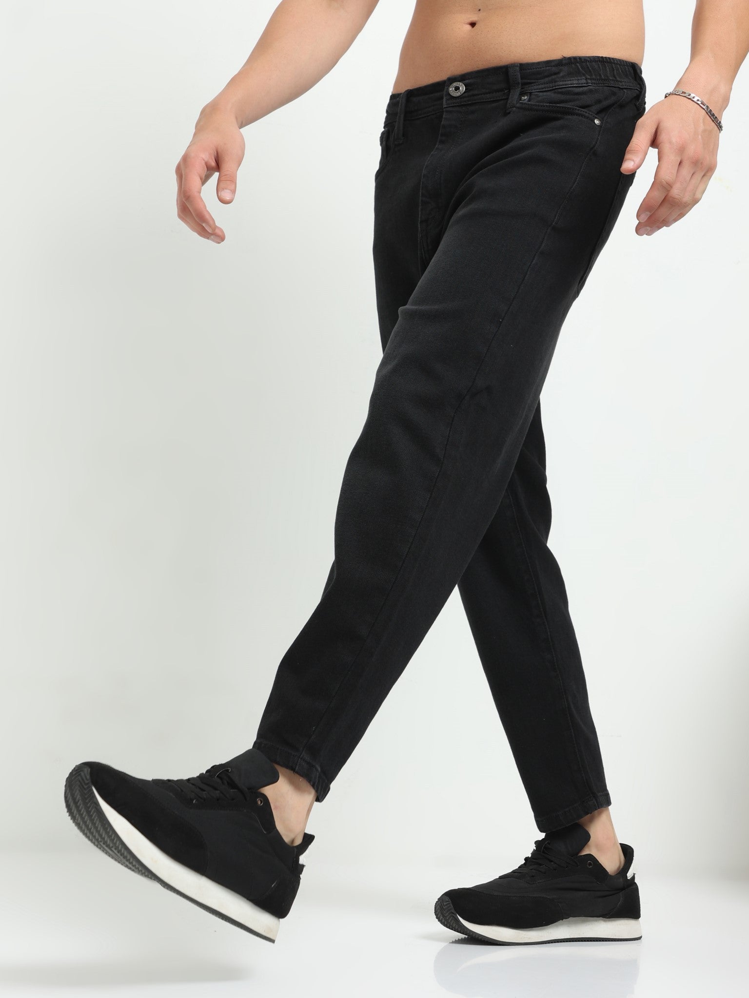 Jetblack Slouchy Fit Jeans for Men 