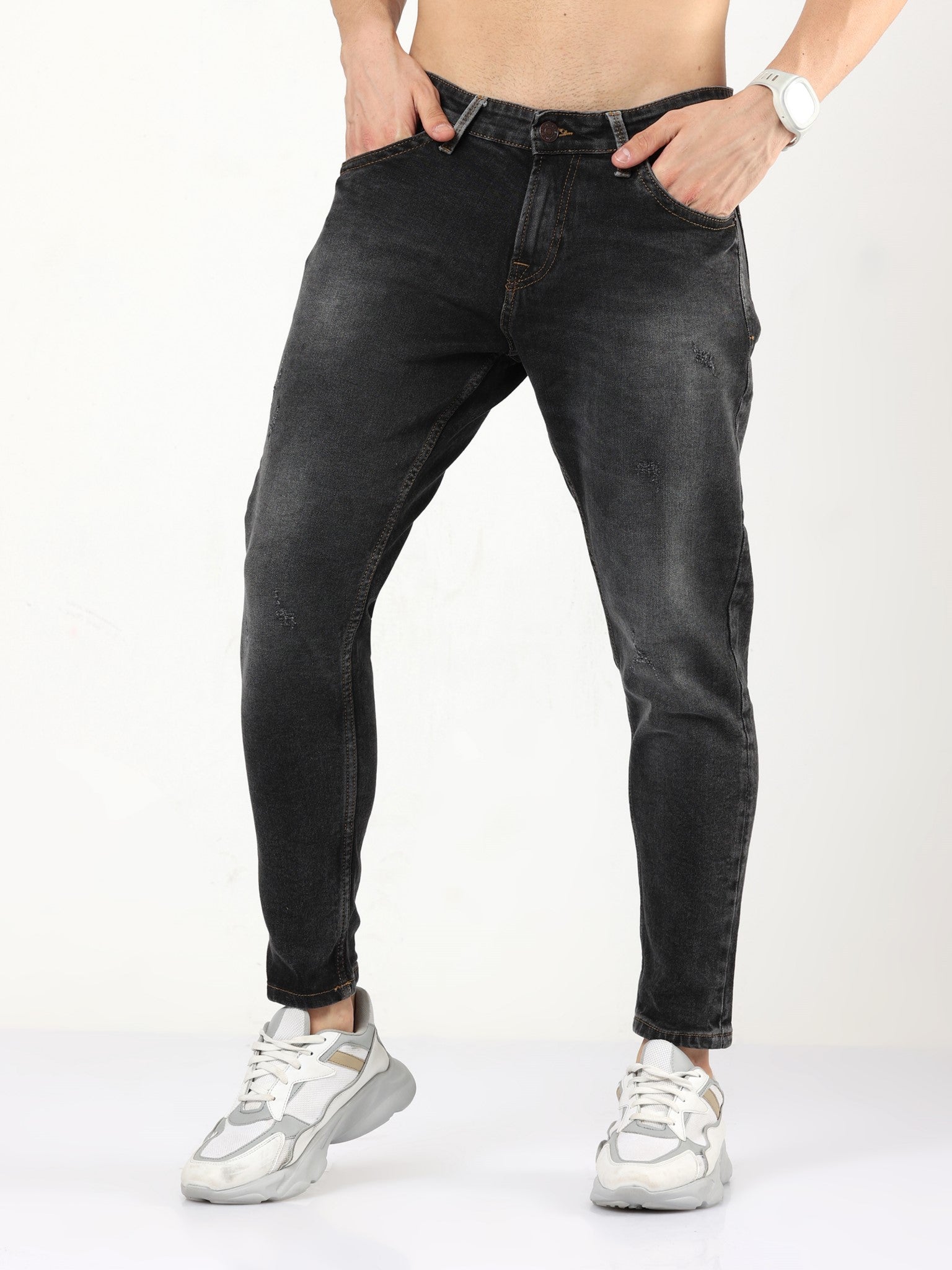 Toucan Black Skinny Jeans for Men