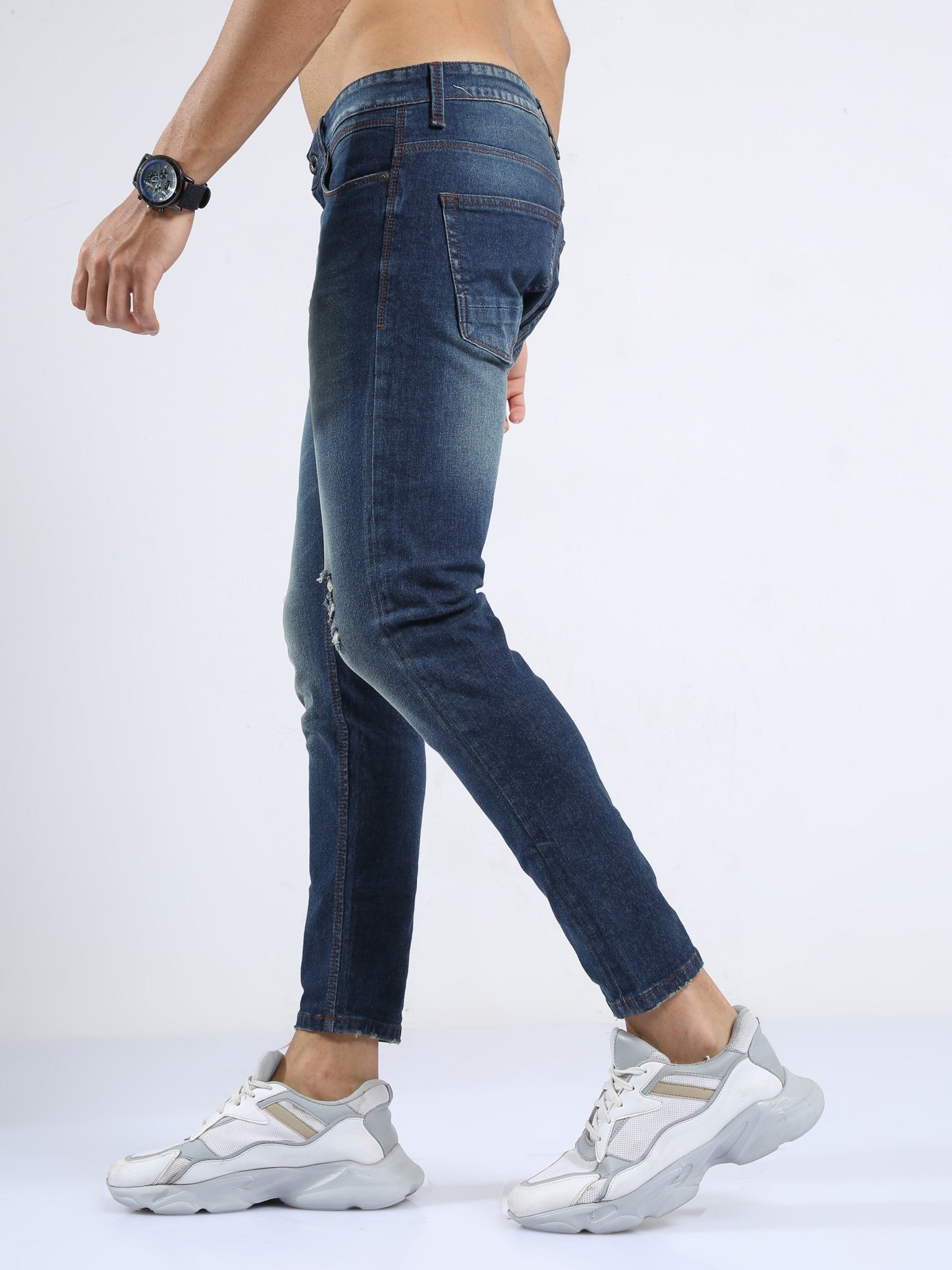 Rex Authentic Blue Skinny Jeans for Men 