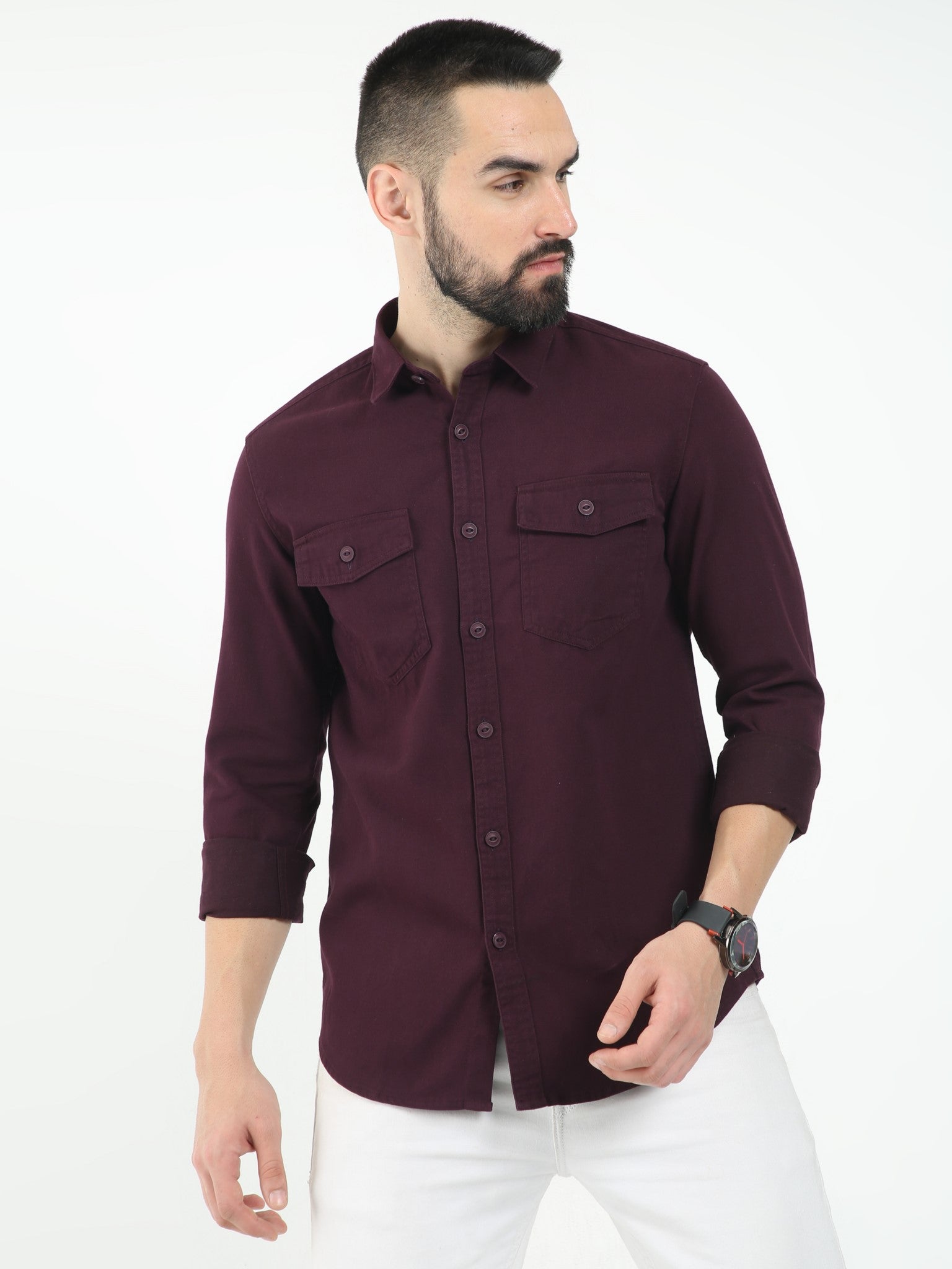 Lumberjack Purple Mauveshirt for Men 