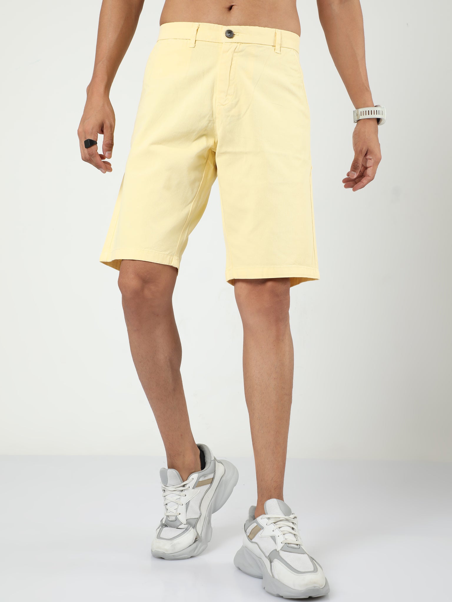 French Yellow Shorts for Men 