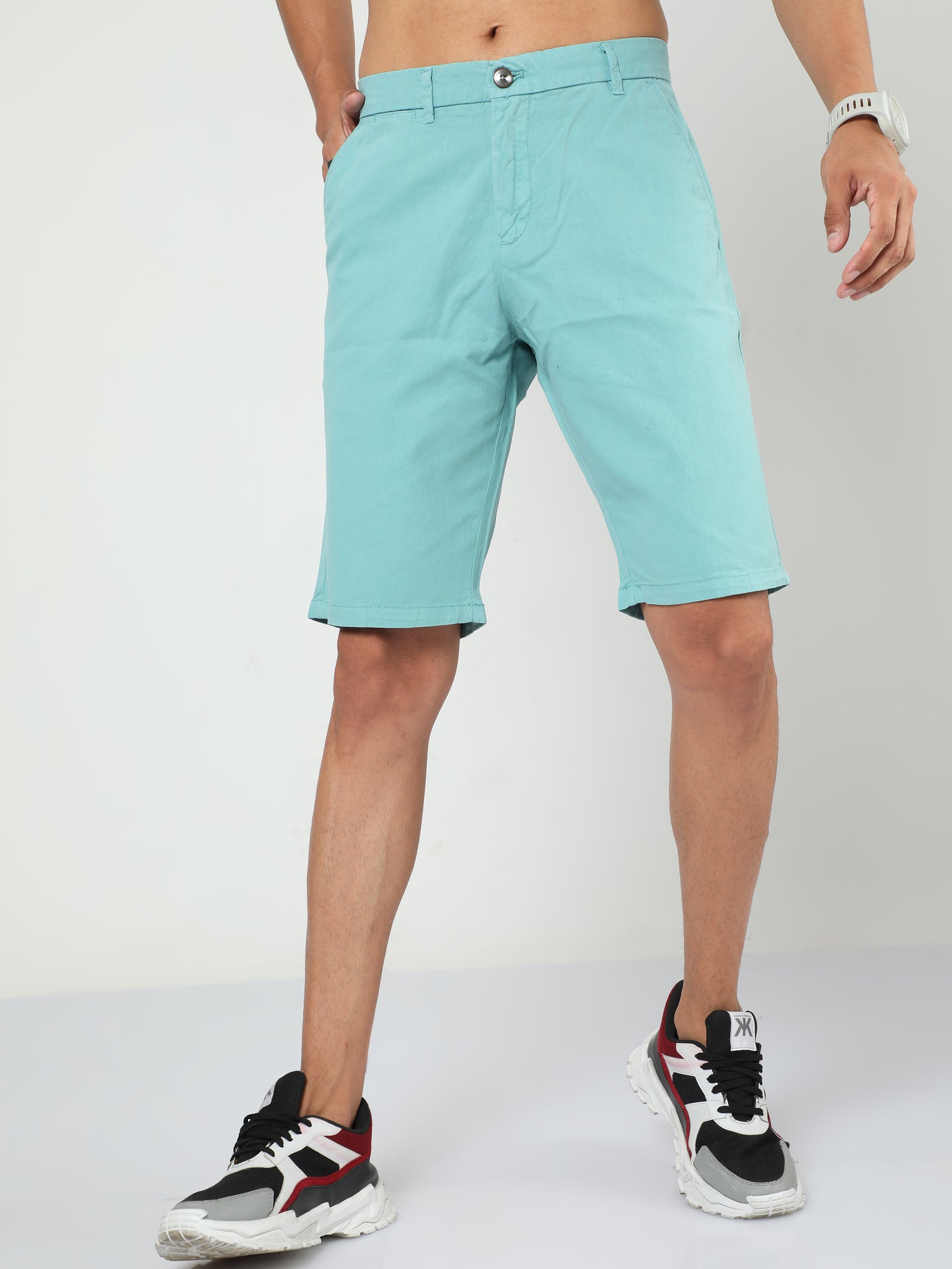 French Ocean Blue Shorts
