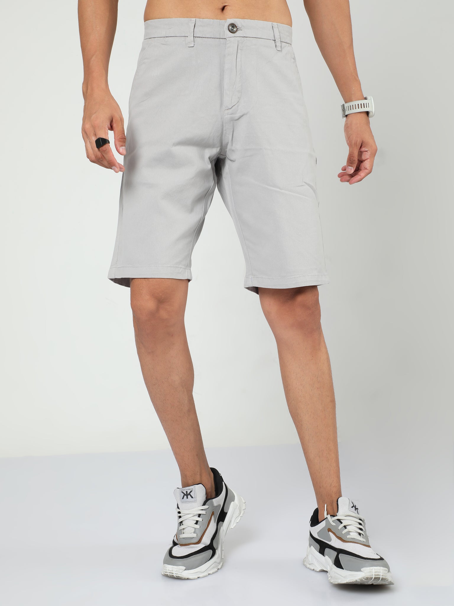 French Grey Shorts for Men