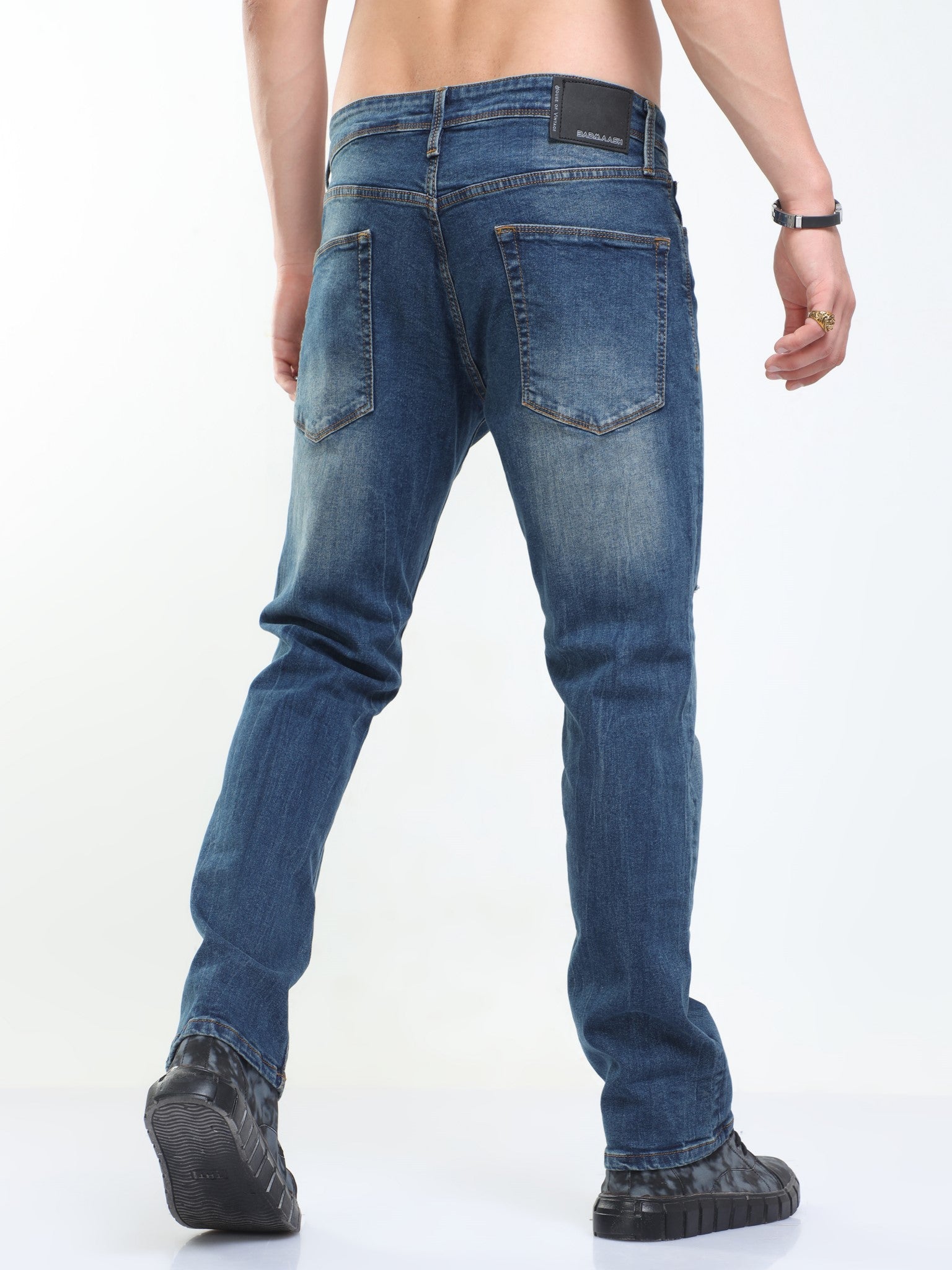 Zappy Mid Blue Loose Fit Jeans