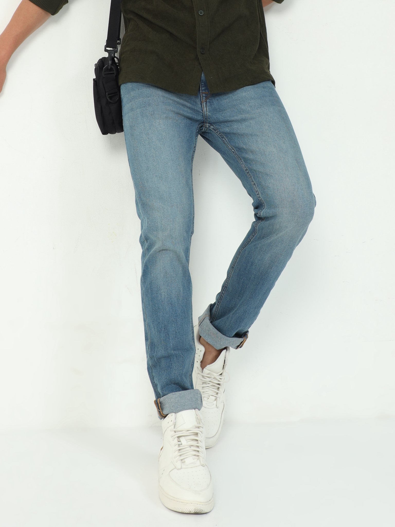 Lightblue Slim Fit Jeans for Men 
