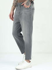 Light Grey  Slouchy Fit Jeans