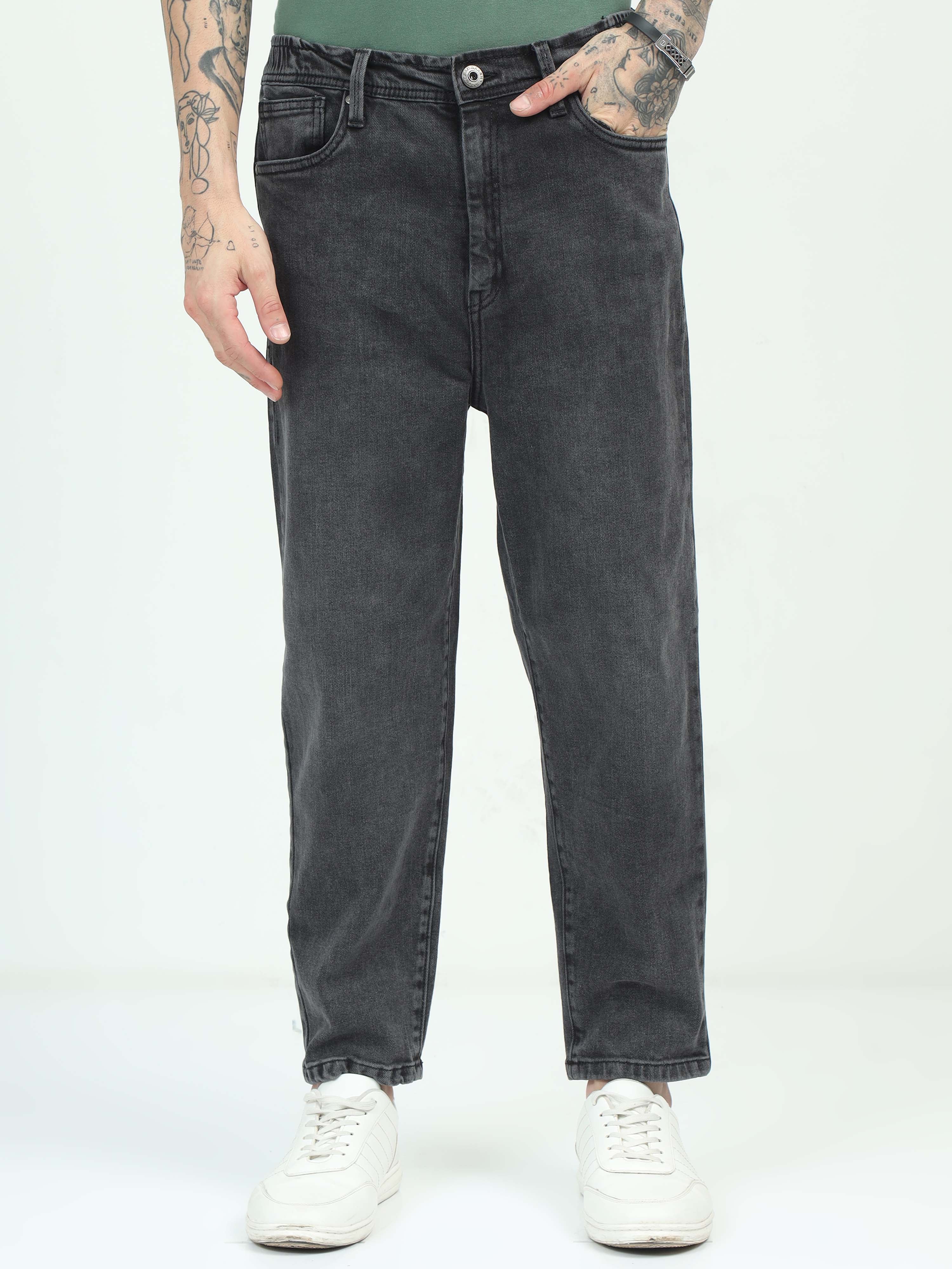 Carbon Black Slouchy Fit Jeans