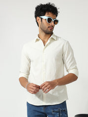 Flowly Jacquard White Shirt