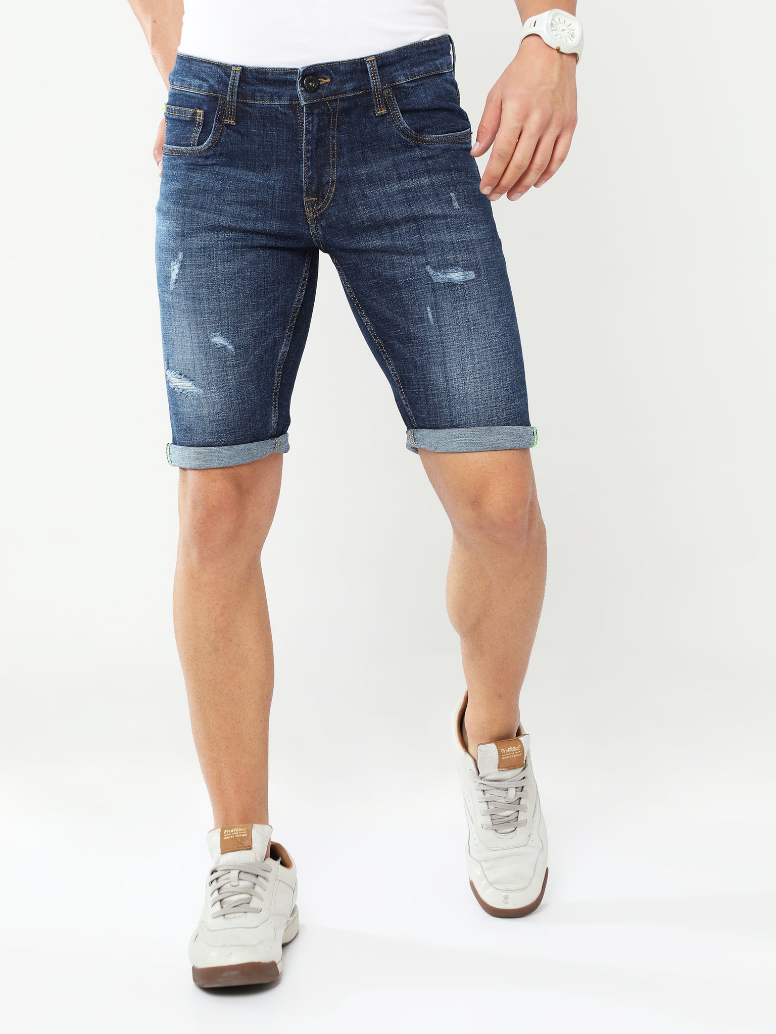 Aegean Blue Denim Shorts