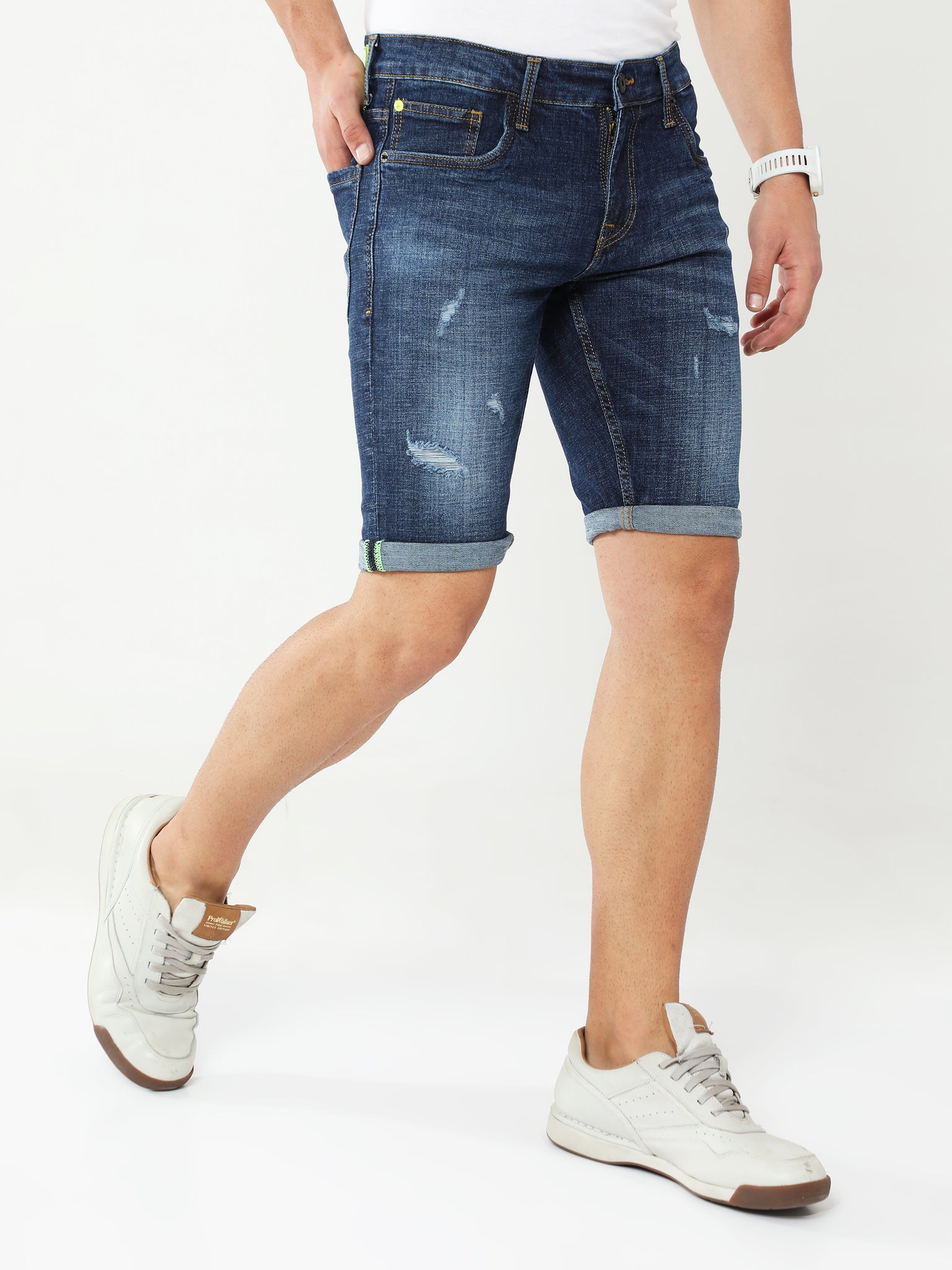 Aegean Blue Denim Shorts