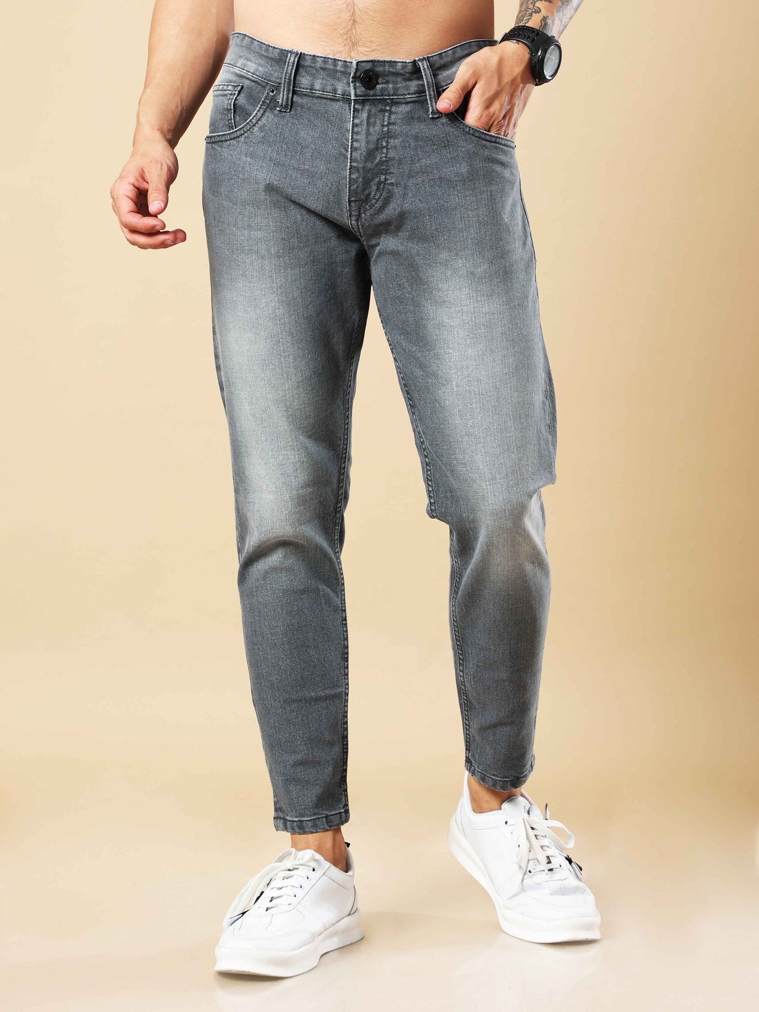 Cannon Ball Gray Skinny Jeans