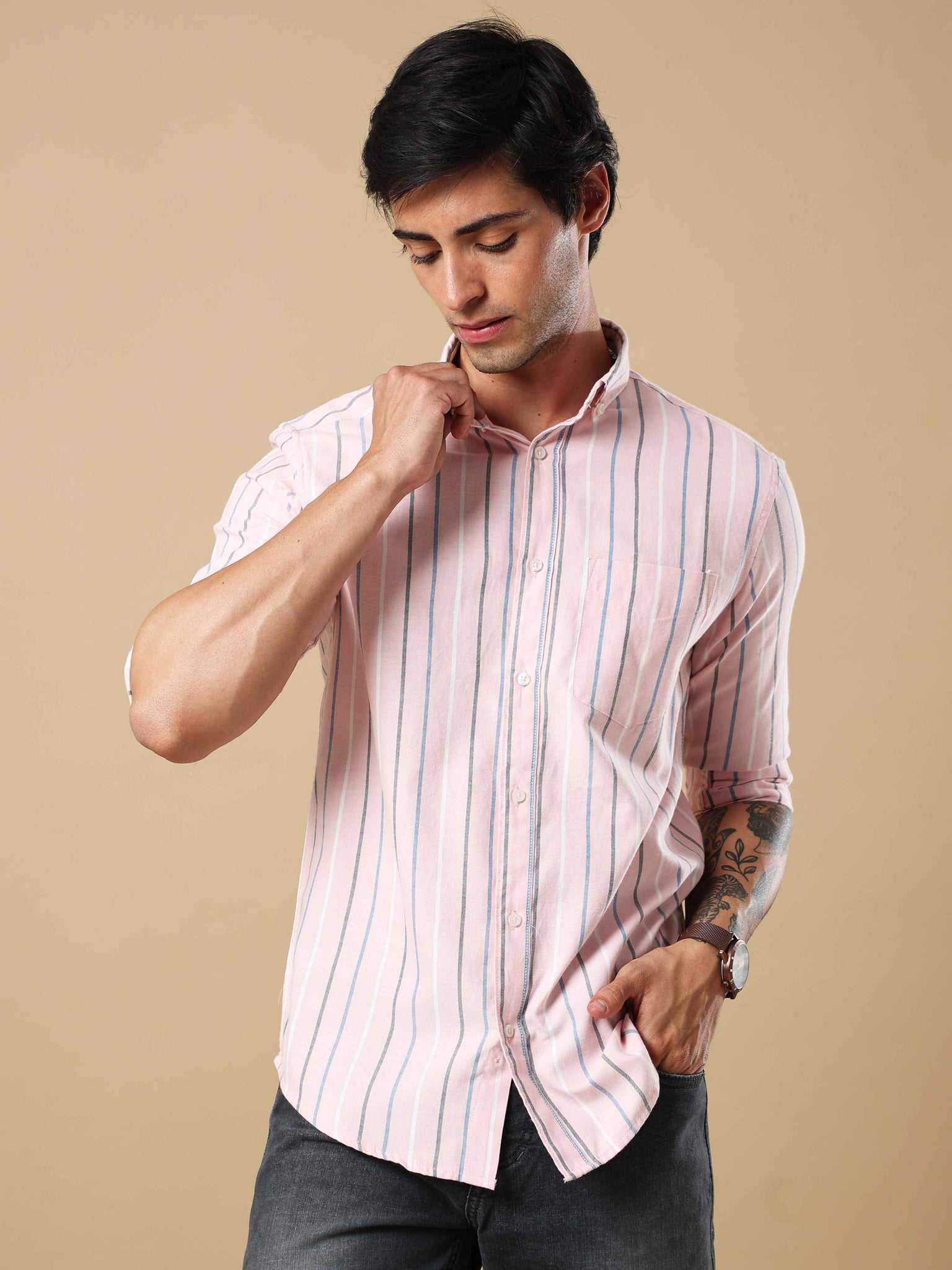 Sassy Stripe Pink Shirt