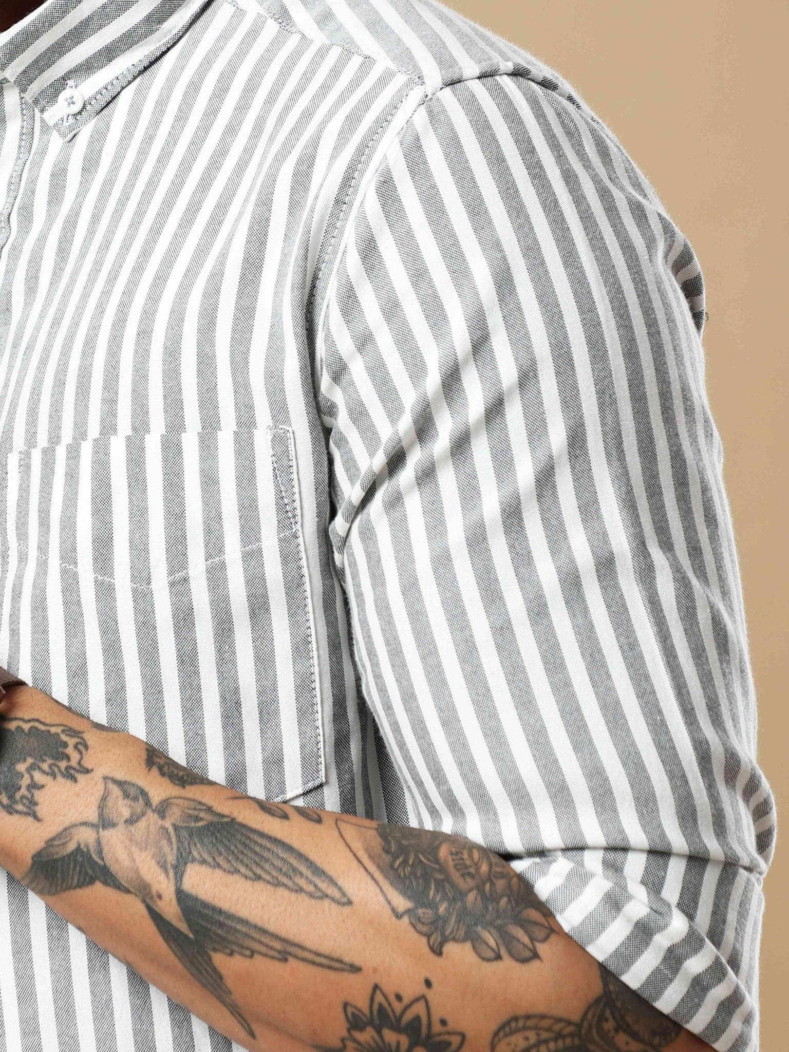 Clasico Stripe Black Shirt