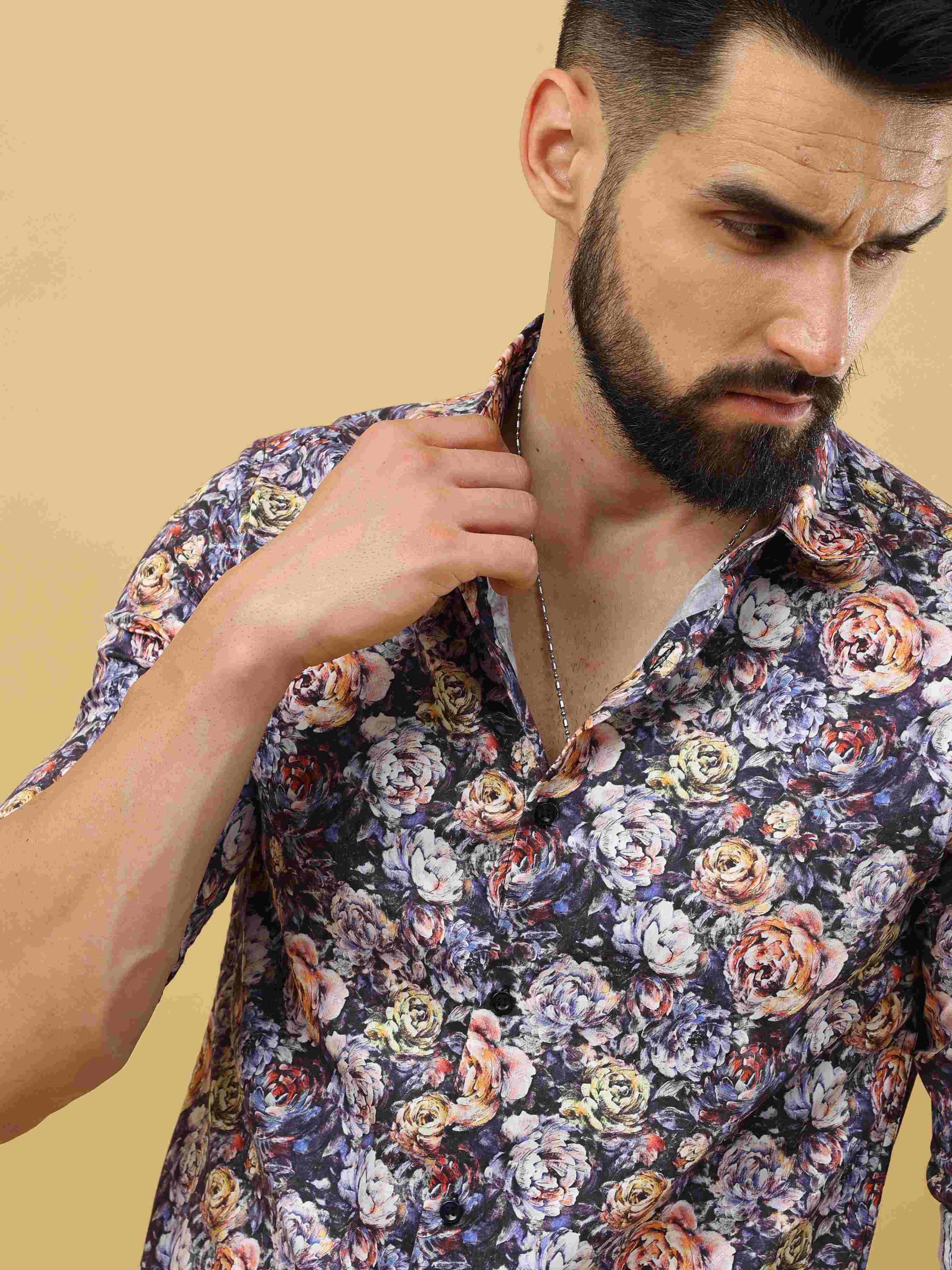 Flower Print Multi Color Shirt