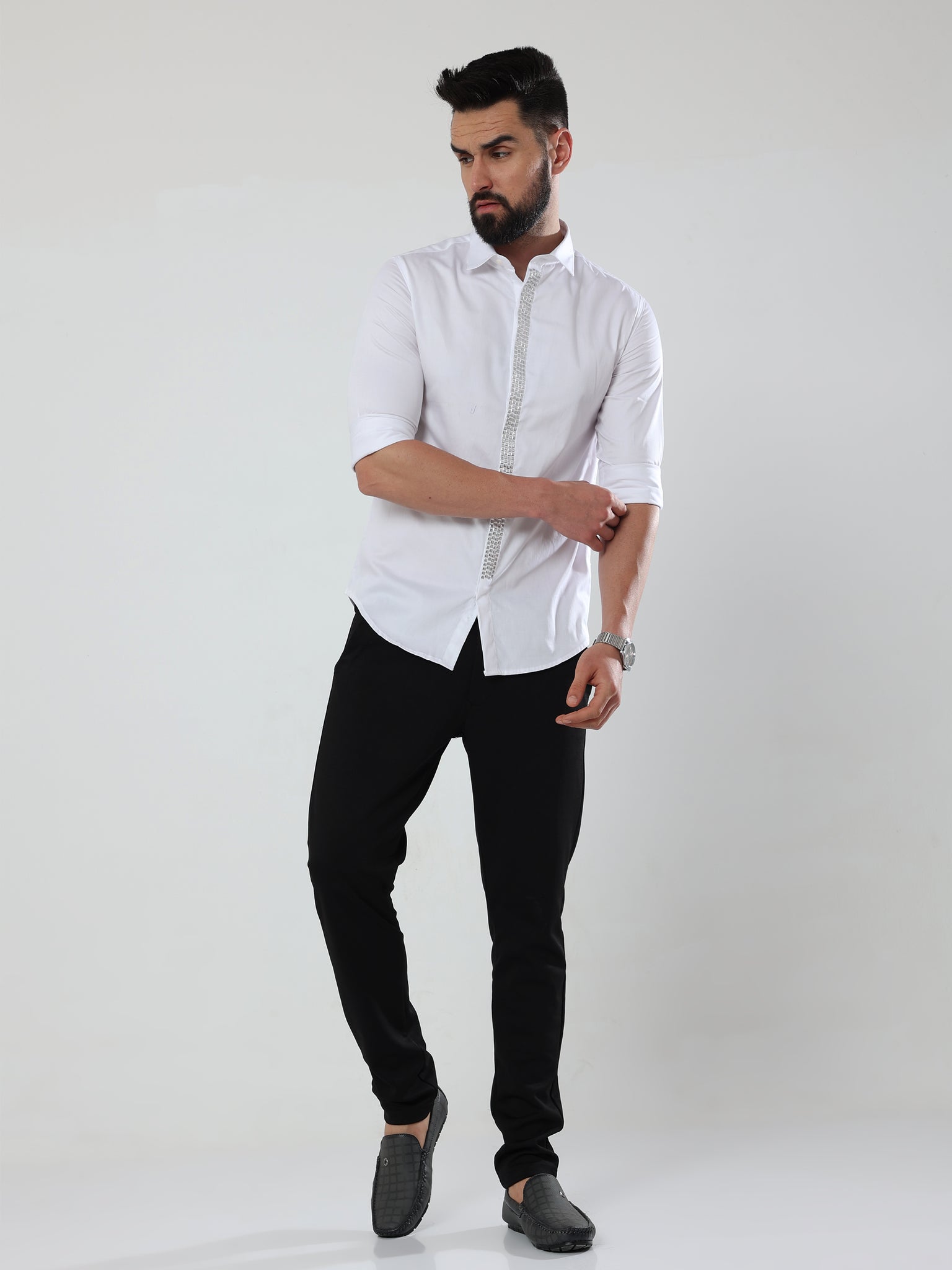 French Stud White Shirt