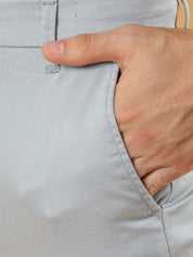 Light Grey Feather Feel Chinos Trousers