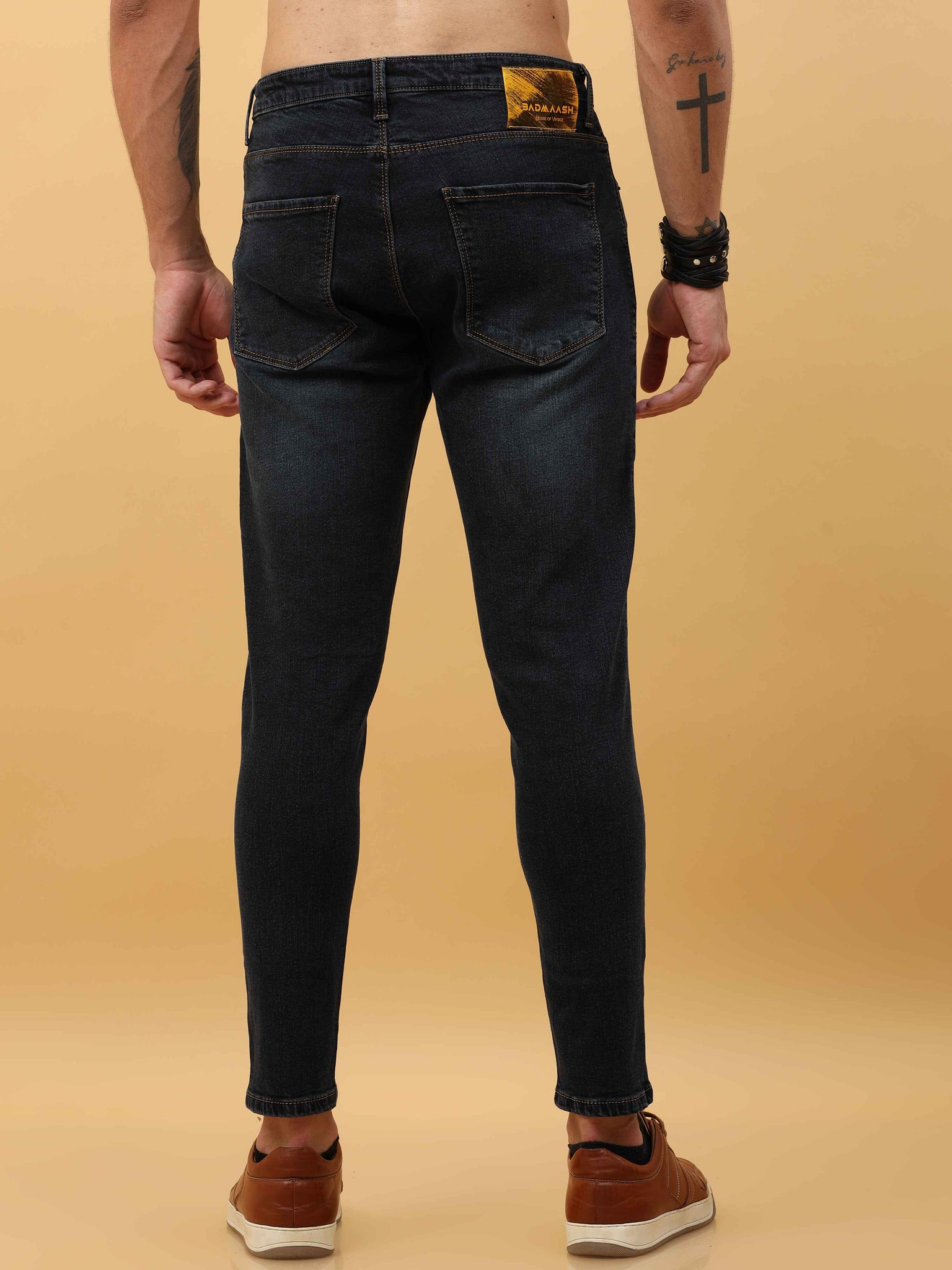 Sturdy Black Denim Jeans