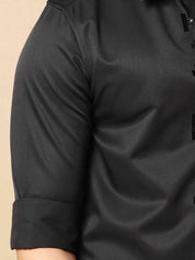 Neo Quad Foil Print Black Shirt