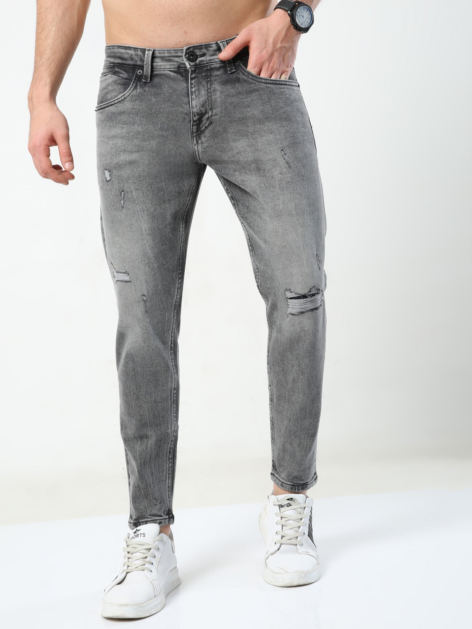 Graphite Grey Skinny Jeans