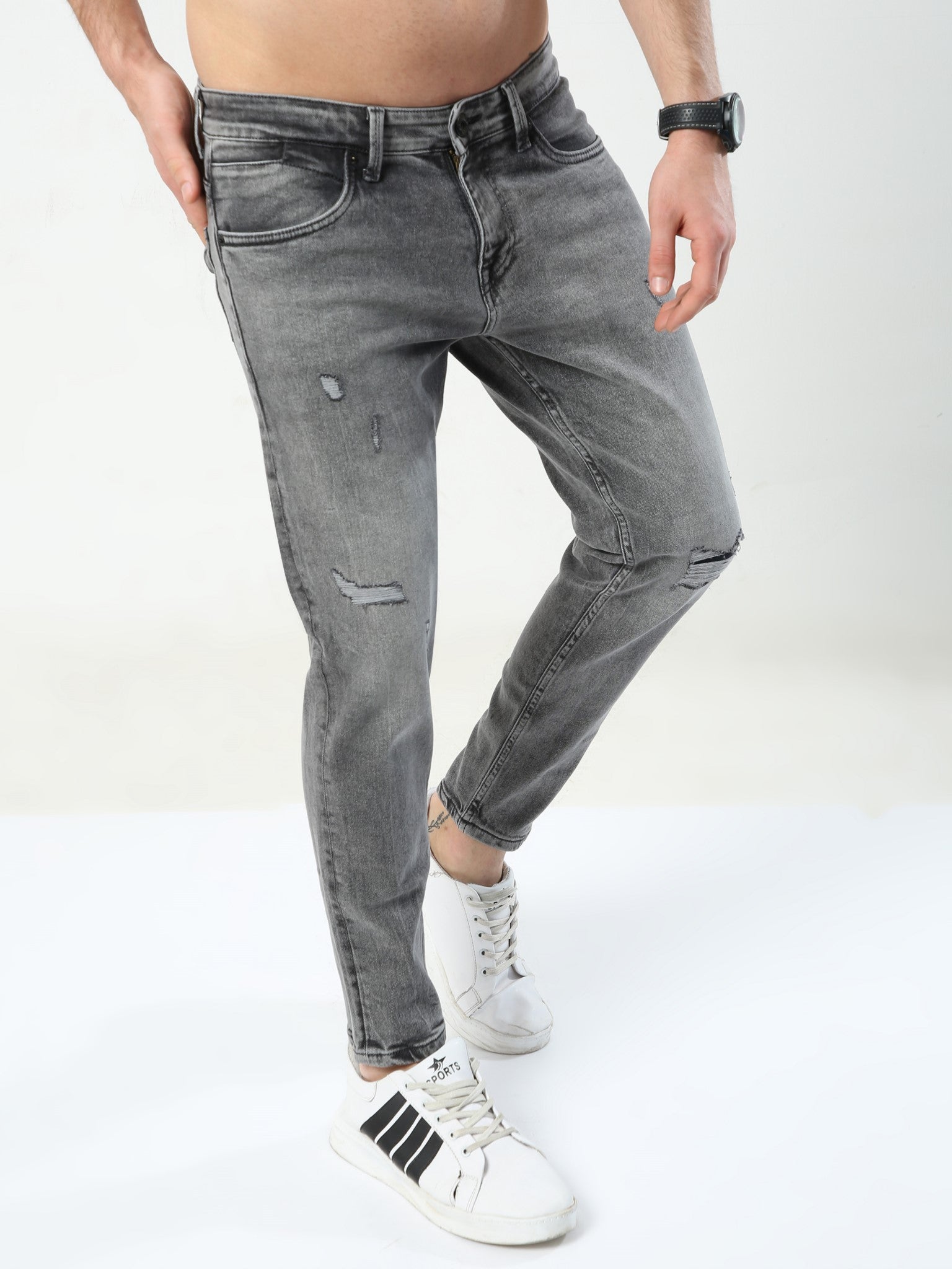 Graphite Grey Skinny Jeans