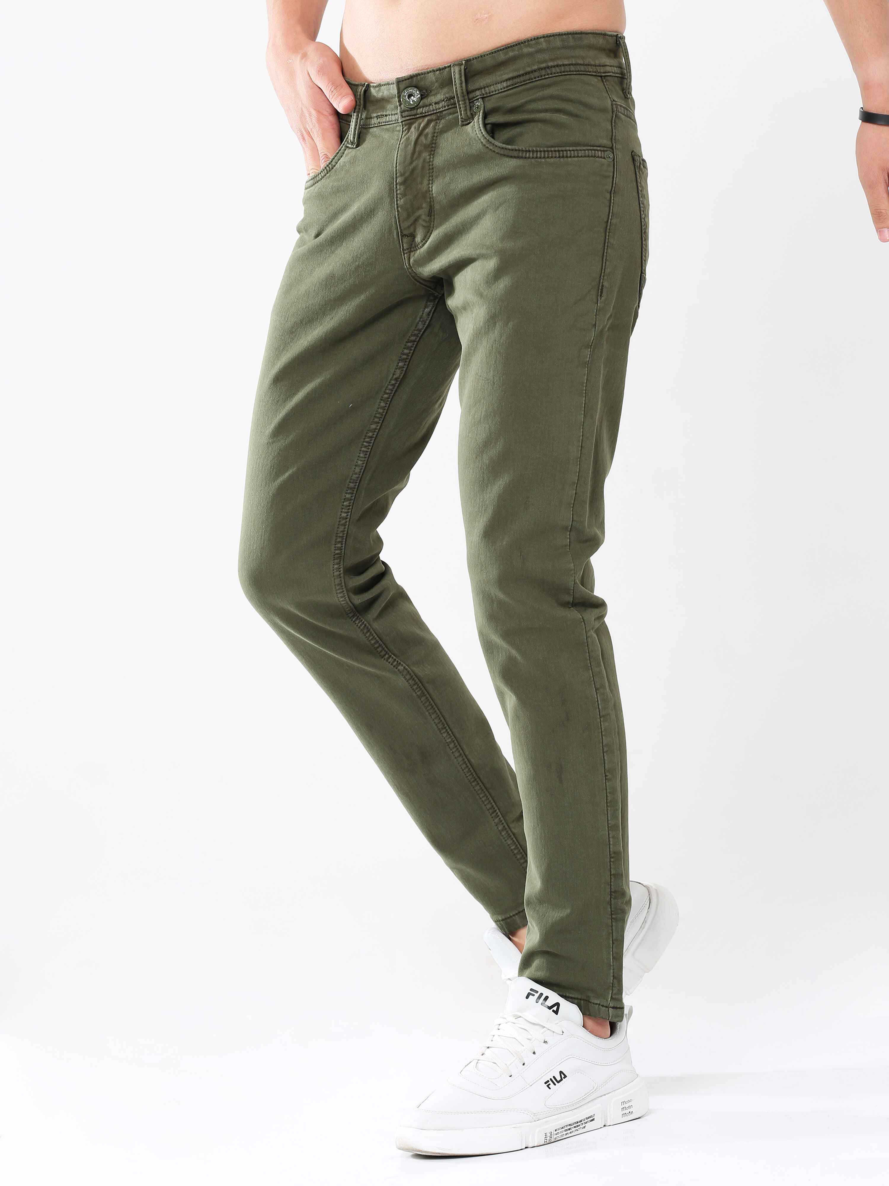 Guniper Green Skinny Jeans