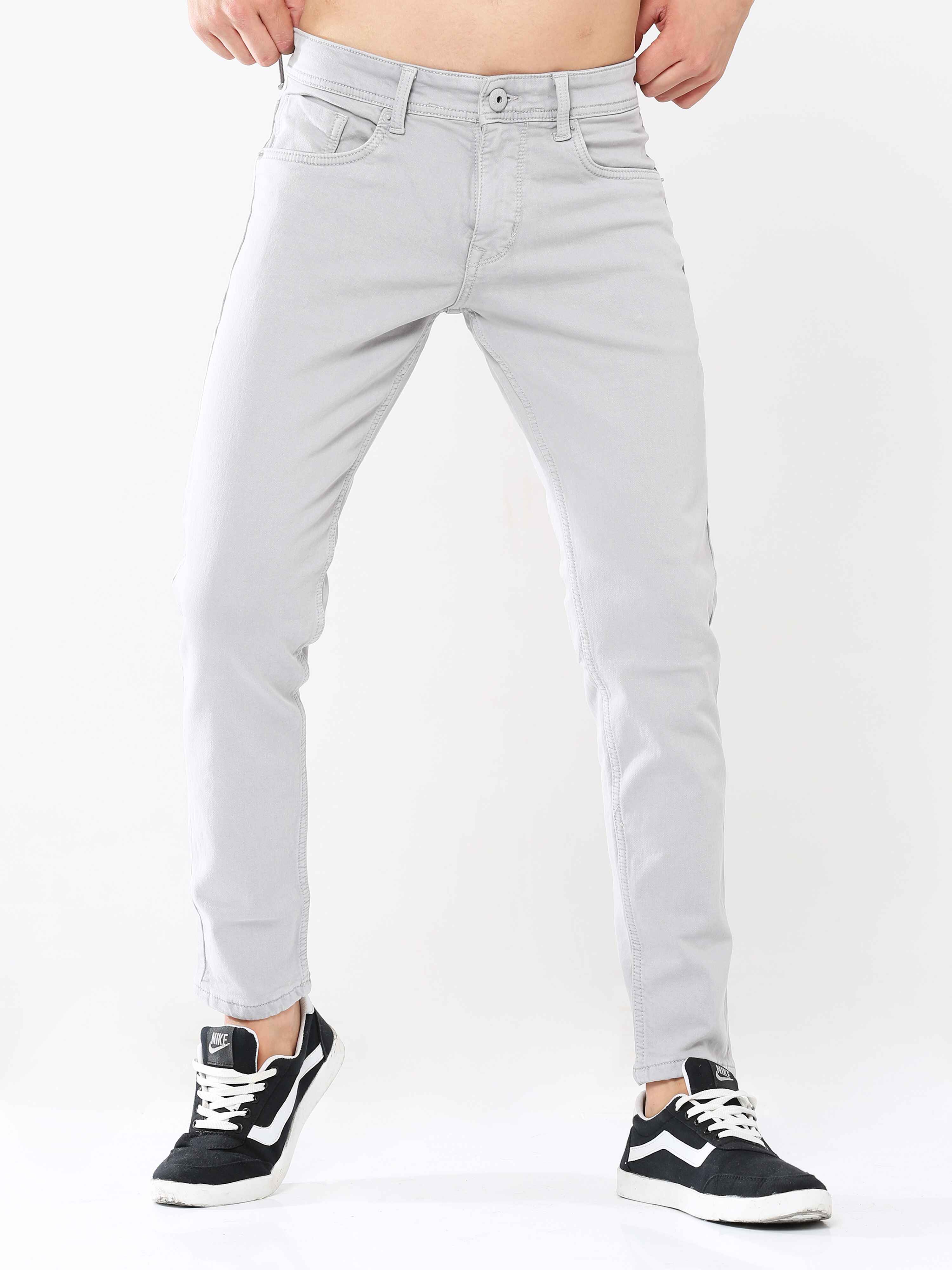 Metal Gray Skinny Jeans