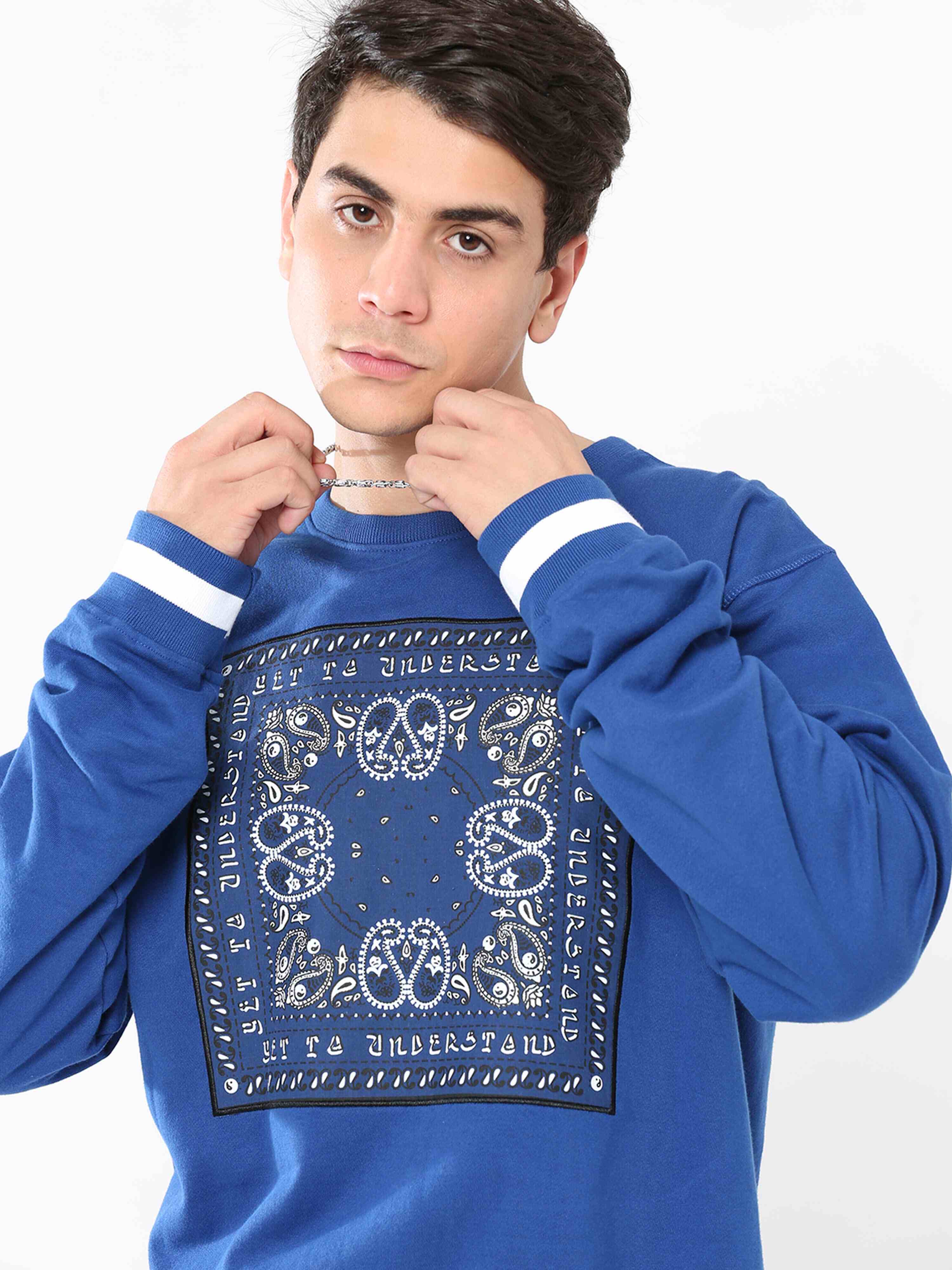 Blue Bandana Sweatshirt